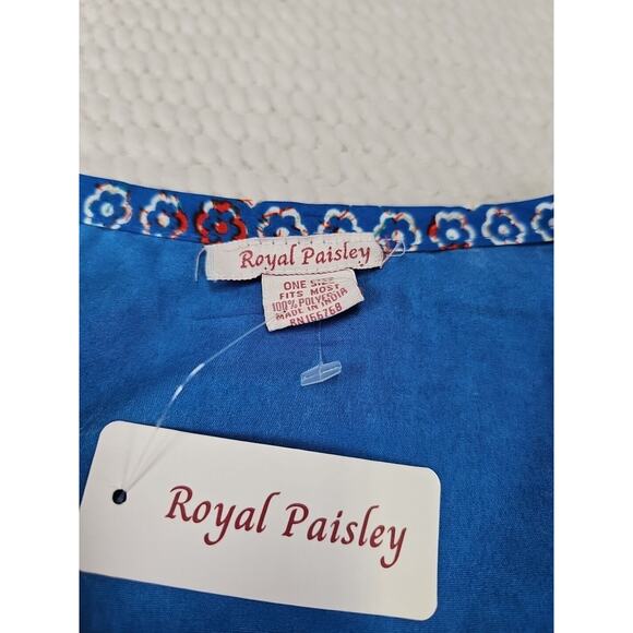 Royal Paisley Cover Up Dress Womens One Size Fits Most Elephant Aztec Print - Picture 5 of 6